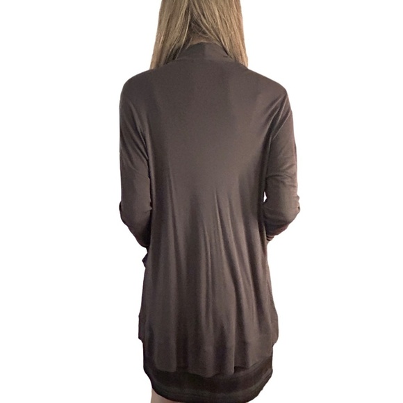 Banana Republic Modal Waterfall Sweater Open Front Cardigan Top Button Accents - Picture 6 of 15